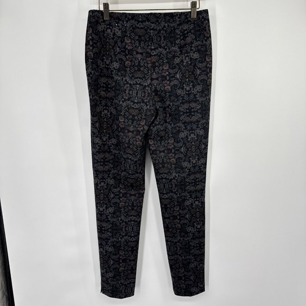 Chicos 0.5 Floral Galore Ponte Slim Pant Pattern Black Size 6 Regular new $64 - Picture 11 of 12